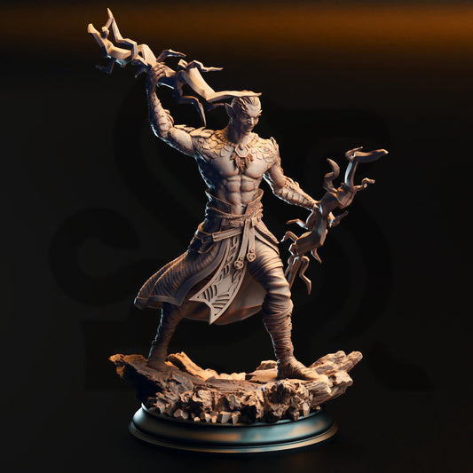 Dragonsoul Sorcerer - Styrax 32mm Resin Miniature D&D 3D Print DND Dragonfolk