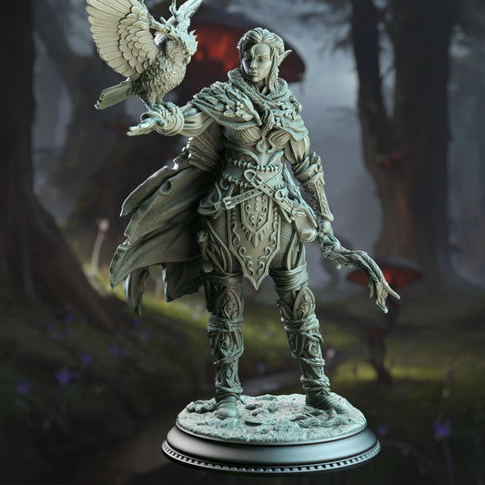 Elf Feywalker Ranger - Jesmira the Jaded 32mm Resin Miniature D&D 3D Print DND Forest