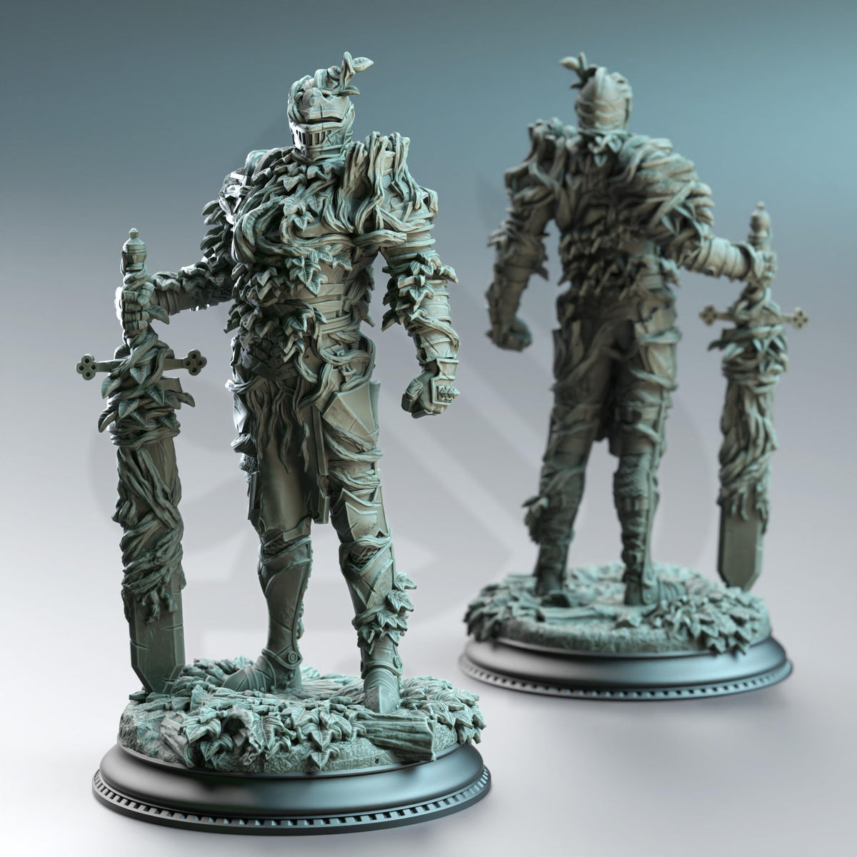 Fey Animated Armor - Forgotten Knights 32mm Resin Miniature D&D 3D Print DND Forest