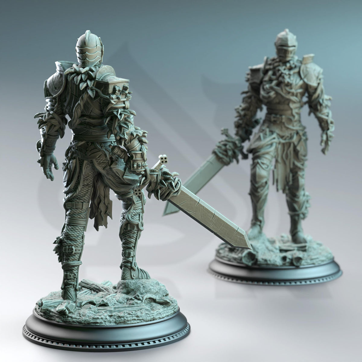 Fey Animated Armor - Forgotten Knights 32mm Resin Miniature D&D 3D Print DND Forest