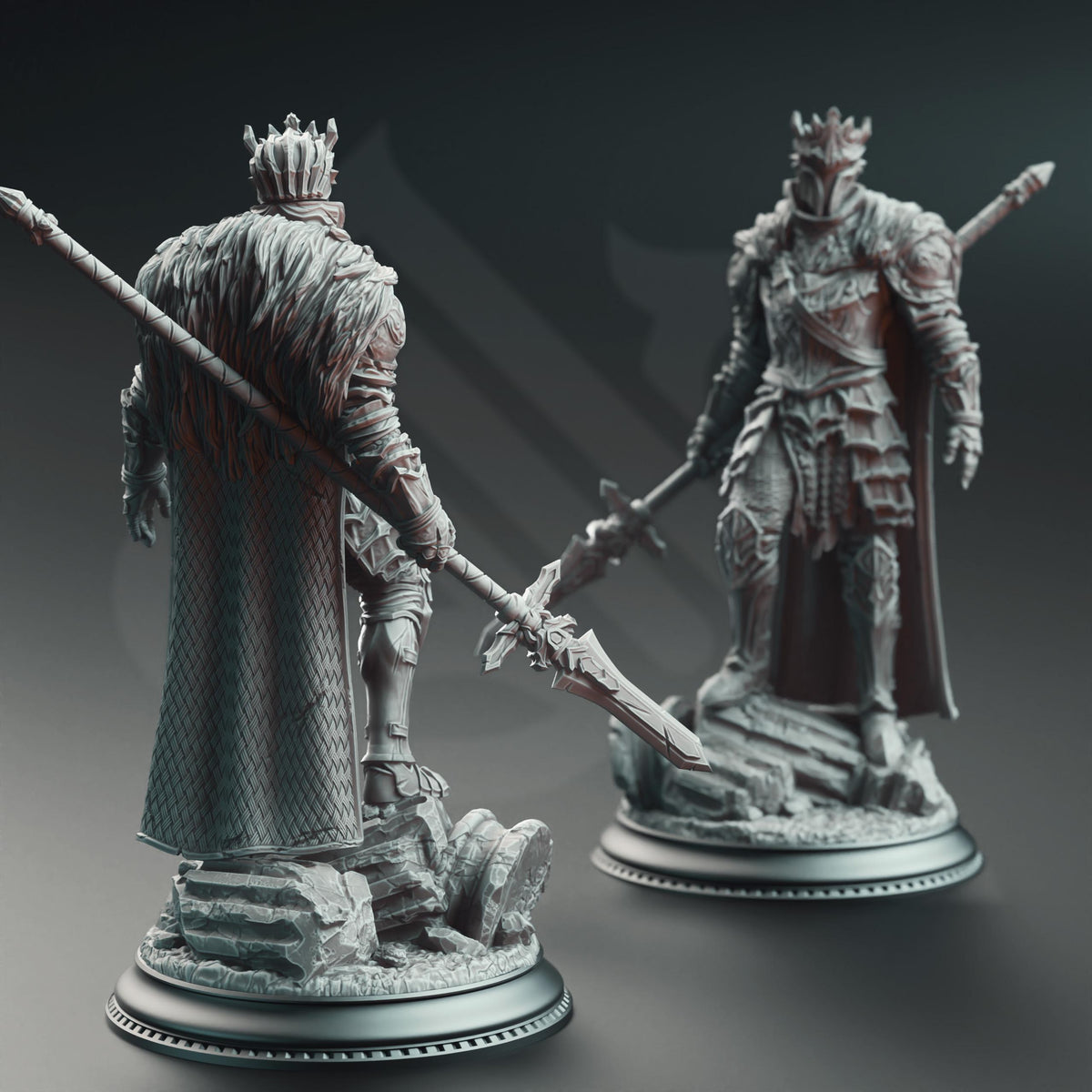 Giant Slayer Knight - Orsinius the Faithless 32mm Resin Miniature D&D 3D Print DND Medieval