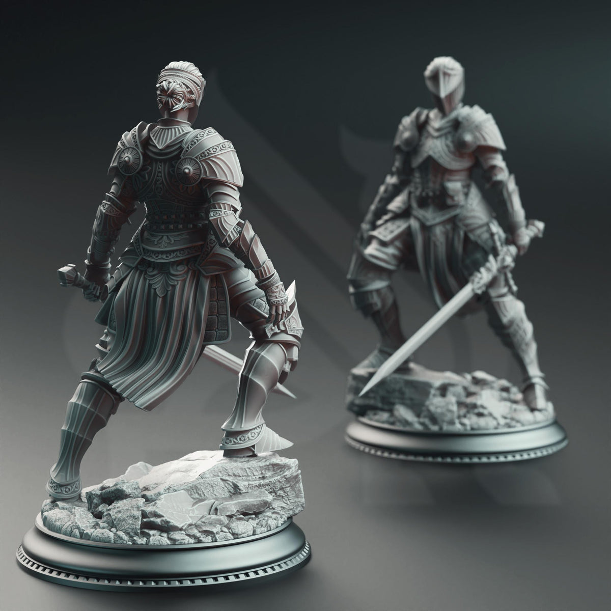 Commander of the West - Vera Lanius the Absolved 32mm Resin Miniature D&D 3D Print DND Grimdark