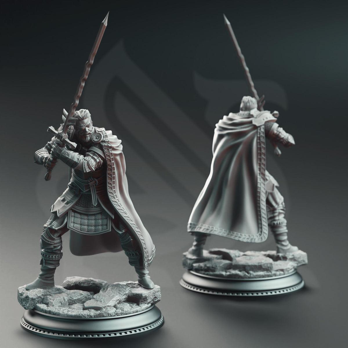 Grizzled Veteran Commander - Field Marshal Kurt Williams 32mm Resin Miniature D&D 3D Print DND Grimdark