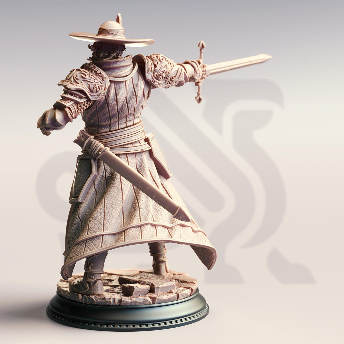 Inquisitor Mage Slayer - Sir Davion Gainsworth 32mm Resin Miniature D&D 3D Print DND Spanish