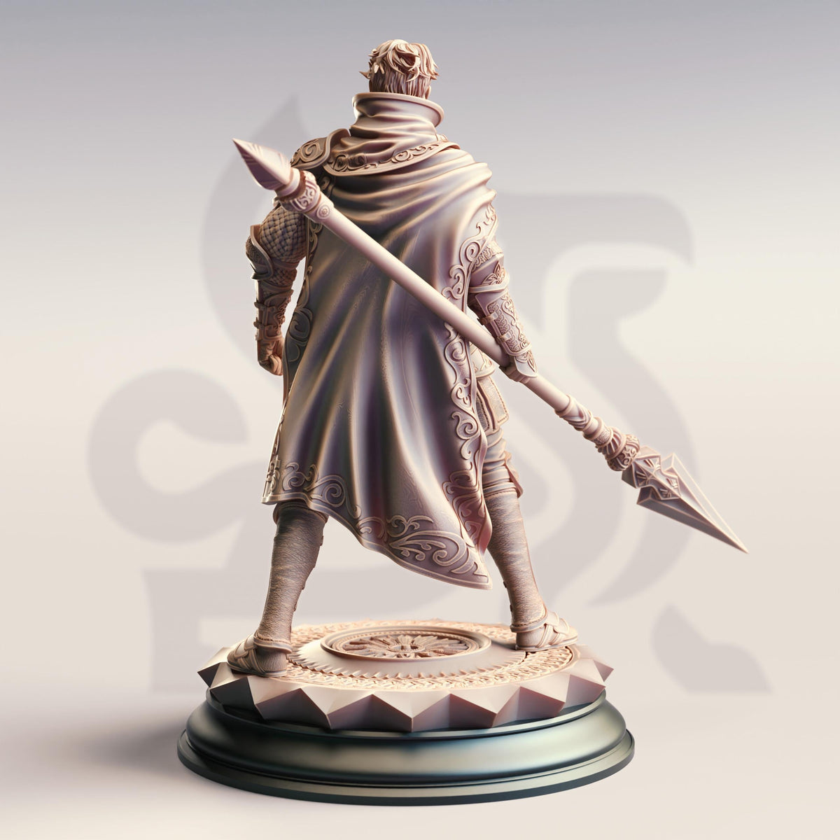 Human Spear Master - Korthis 32mm Resin Miniature D&D 3D Print DND Spanish
