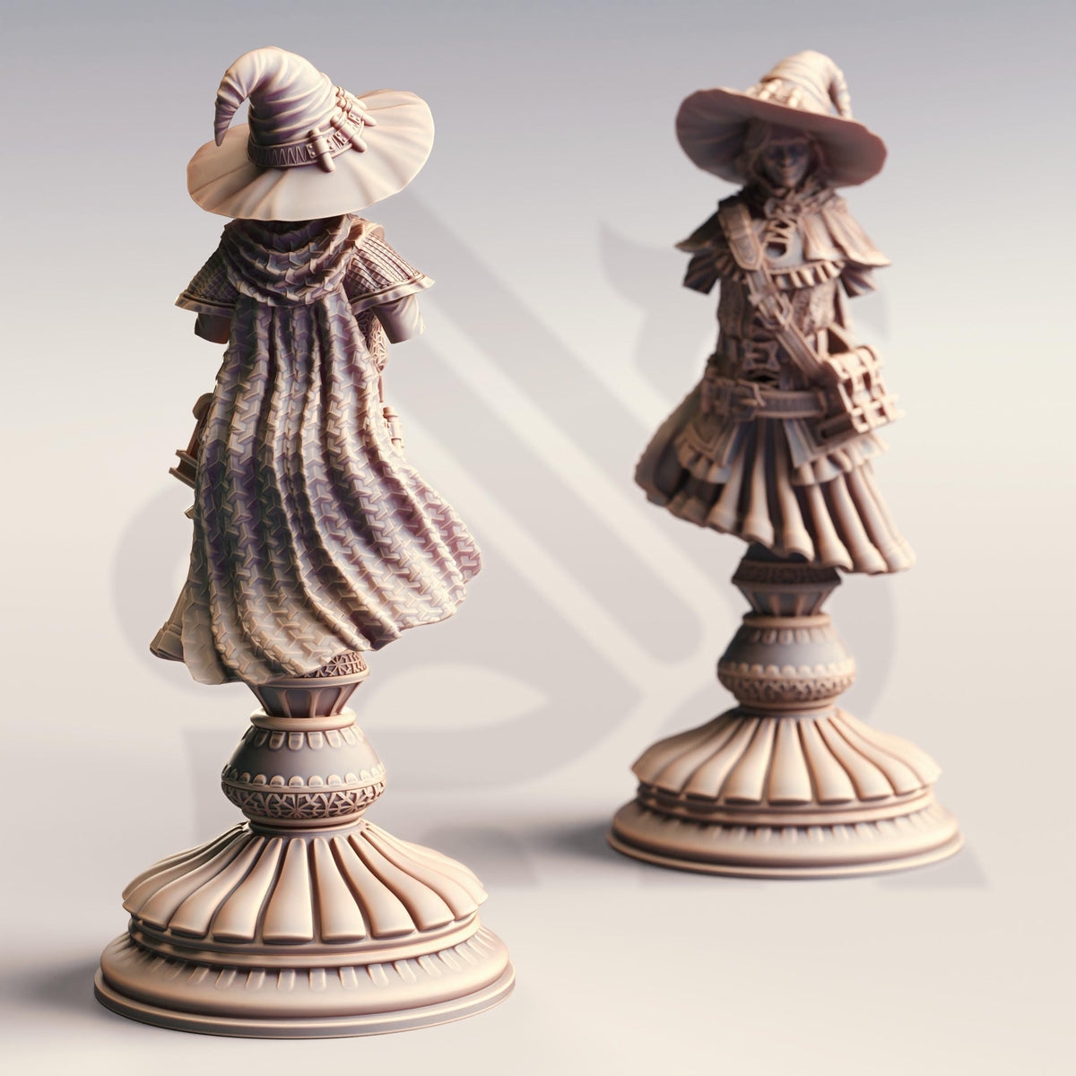 BUST - Human Wizard Apprentice - Alia of Ardris 32mm Resin Miniature D&D 3D Print DND Spanish