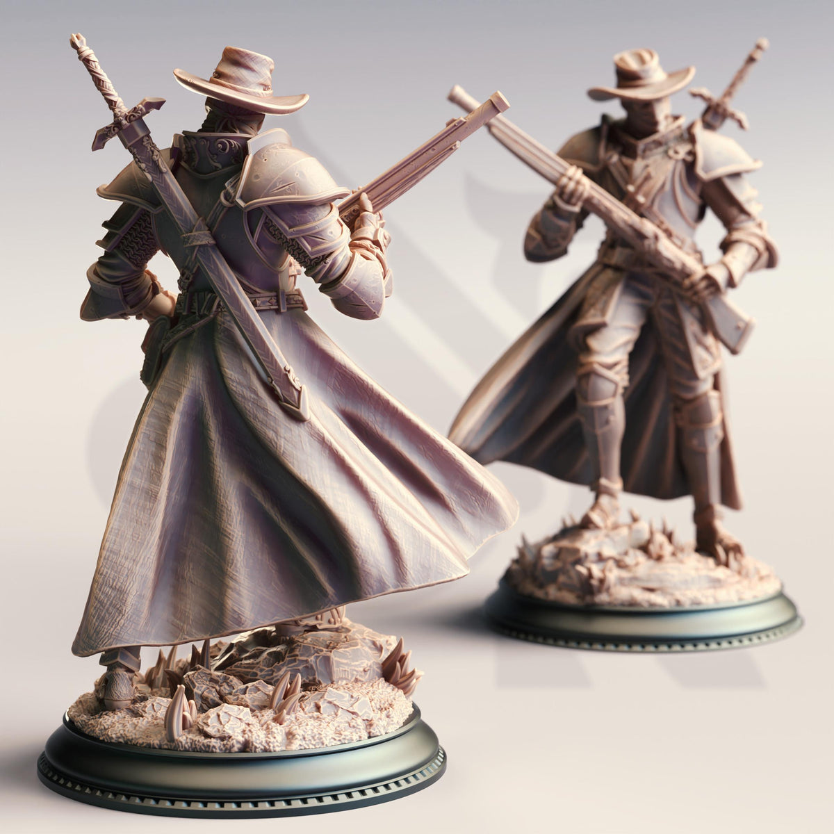 NAME 32mm Resin Miniature D&D 3D Print DND Spanish