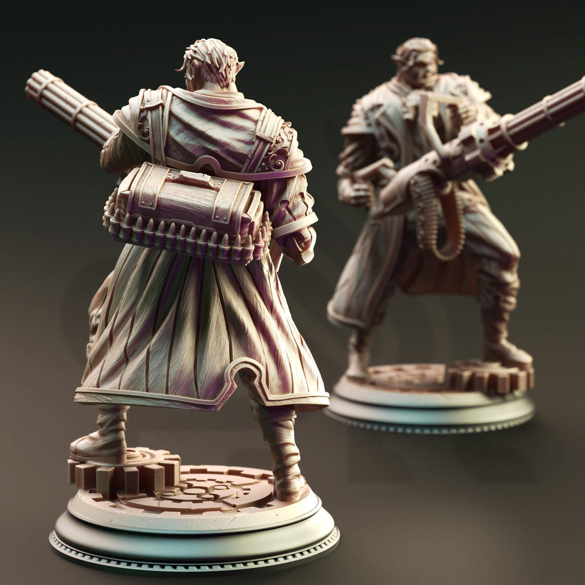 Dapper Half-Orc Artificer - Tomas Lumens 32mm Resin Miniature D&D 3D Print DND Steampunk