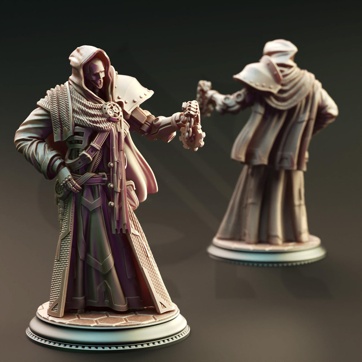 Ancient Warforged Artificer - Senetus 32mm Resin Miniature D&D 3D Print DND Steampunk