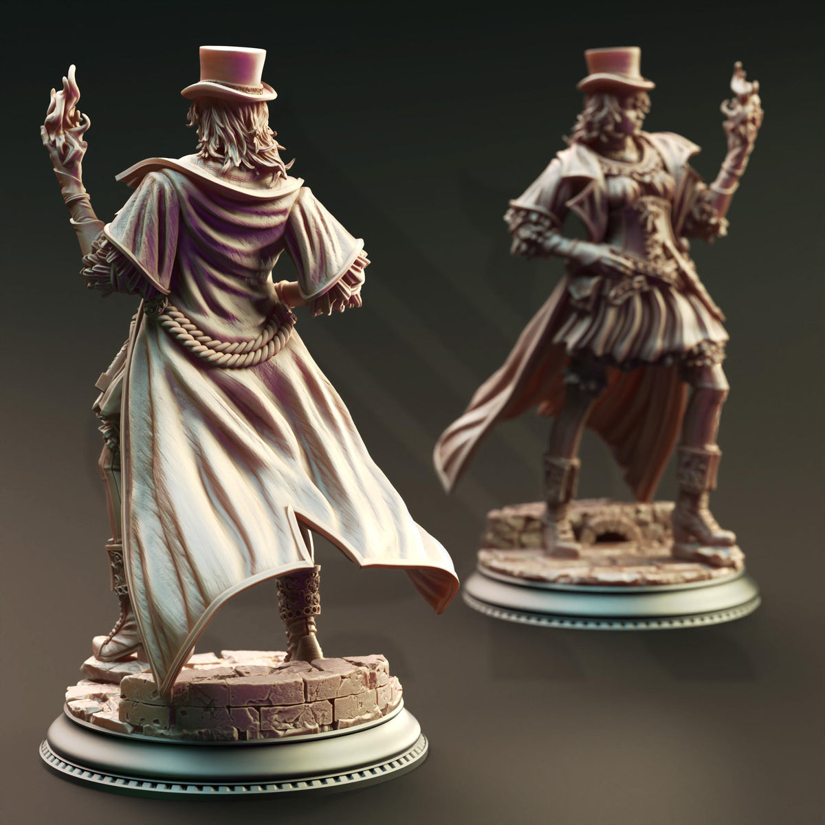 Human Arcane Trickster - Umbra of Nortros 32mm Resin Miniature D&D 3D Print DND Steampunk