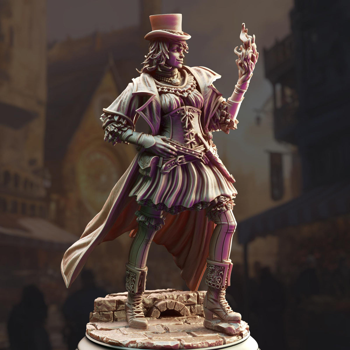 Human Arcane Trickster - Umbra of Nortros 32mm Resin Miniature D&D 3D Print DND Steampunk