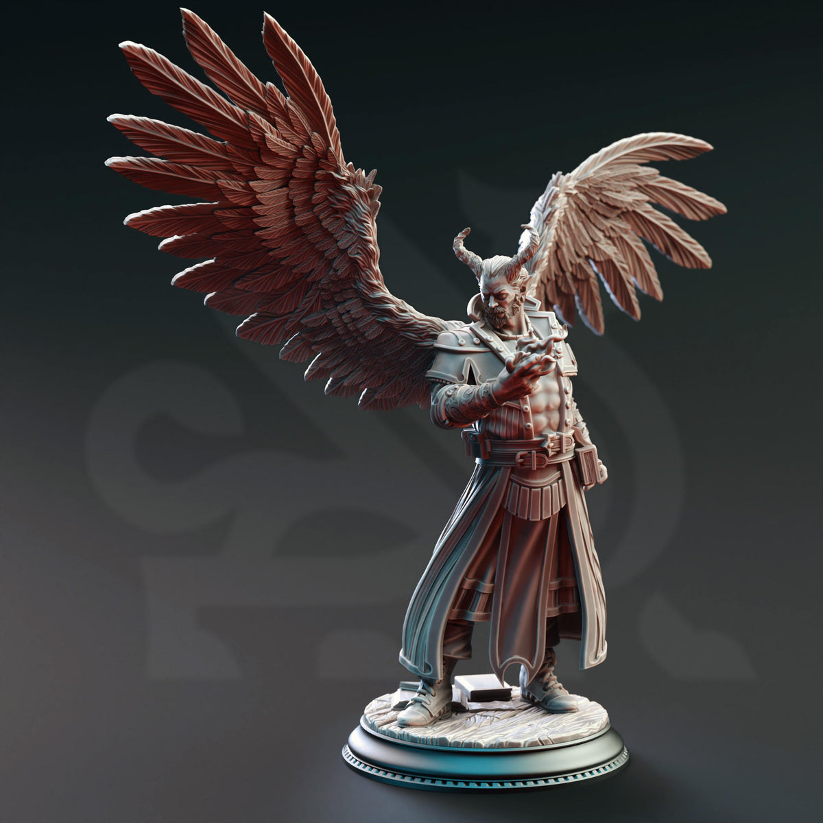 Tiefling Divine Soul Sorcerer - Istar the Redeemer 32mm Resin Miniature D&D 3D Print DND Monster