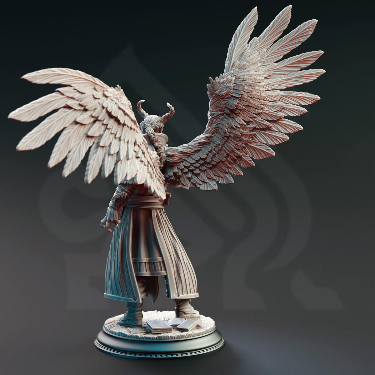 Tiefling Divine Soul Sorcerer - Istar the Redeemer 32mm Resin Miniature D&D 3D Print DND Monster