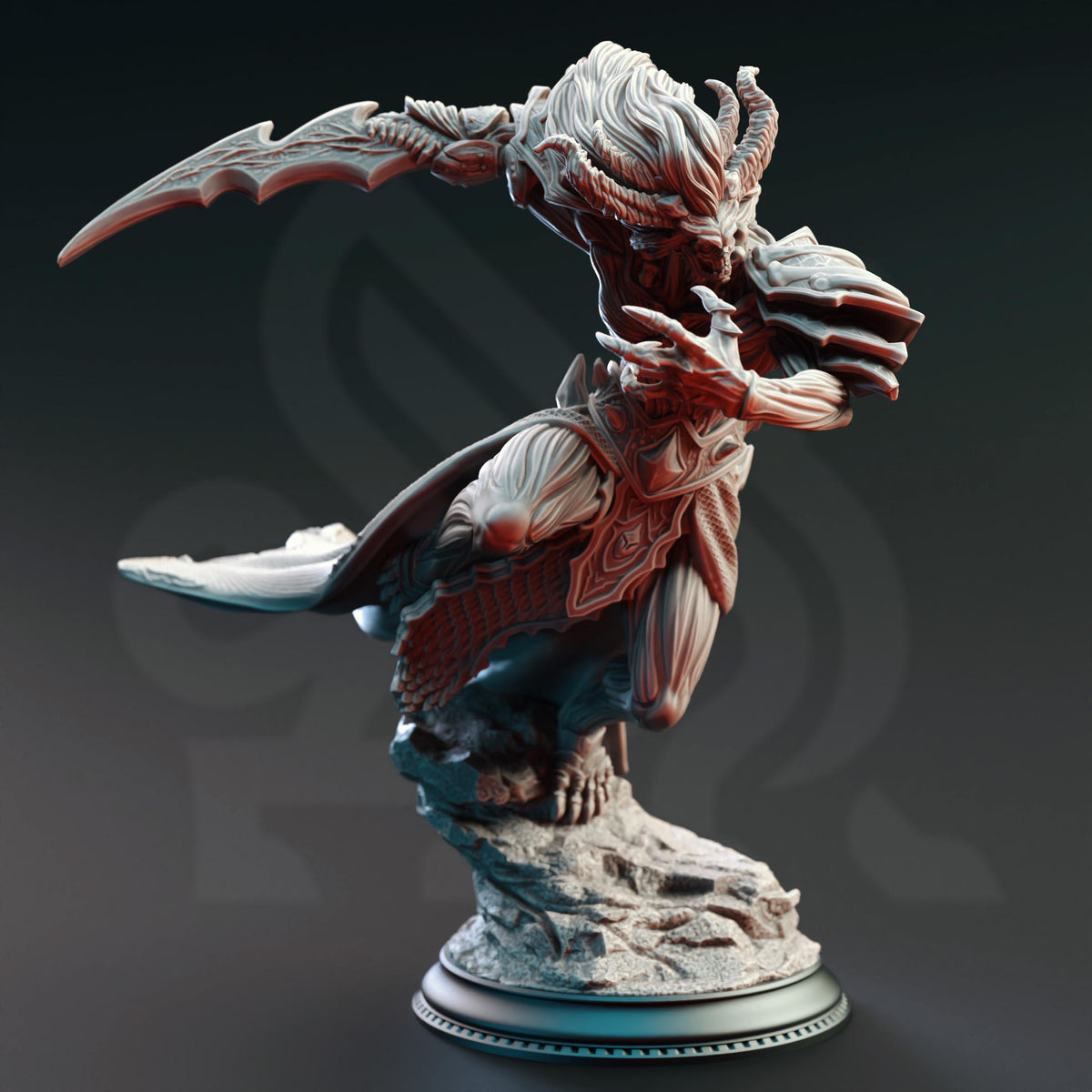Fallen Corrupted Angel - Gresnos the Broken 32mm Resin Miniature D&D 3D Print DND Monster