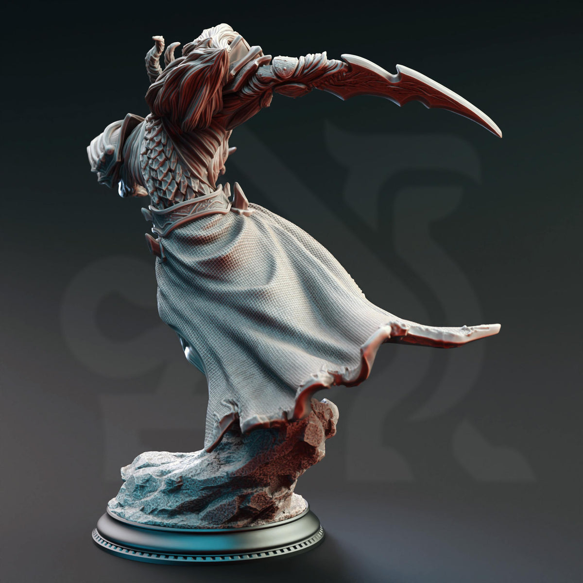 Fallen Corrupted Angel - Gresnos the Broken 32mm Resin Miniature D&D 3D Print DND Monster