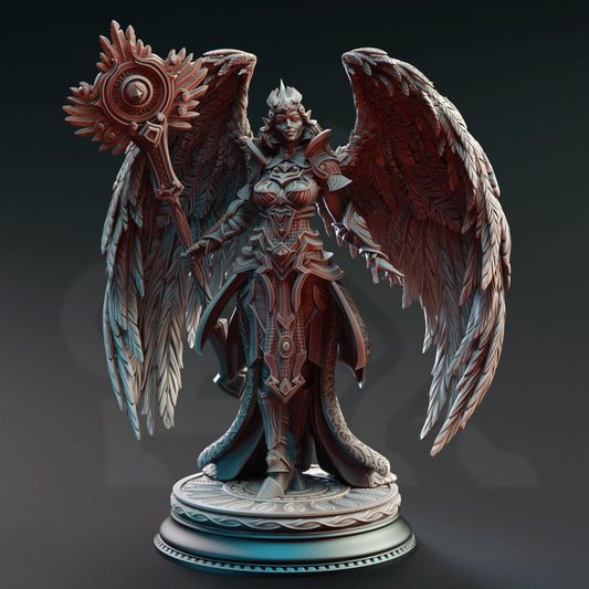 Aasimar Angelic Cleric - Elysia 32mm Resin Miniature D&D 3D Print DND Monster