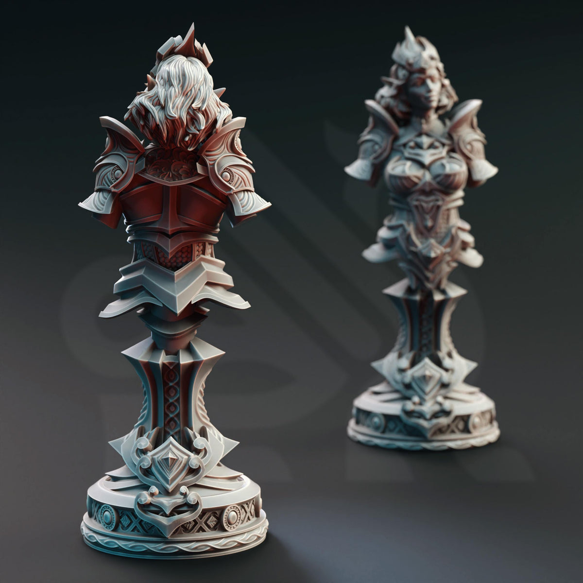 BUST Aasimar Cleric - Elysia 32mm Resin Miniature D&D 3D Print DND Monster