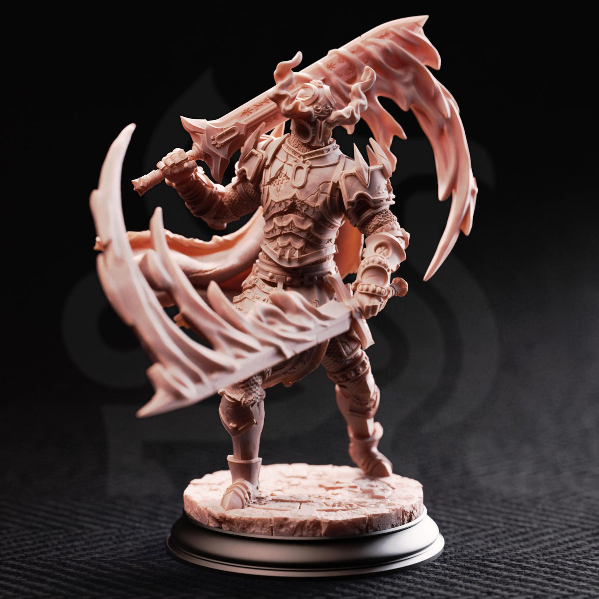 Arcane Armor - Knights of the Bastion 32mm Resin Miniature D&D 3D Print DND Mage