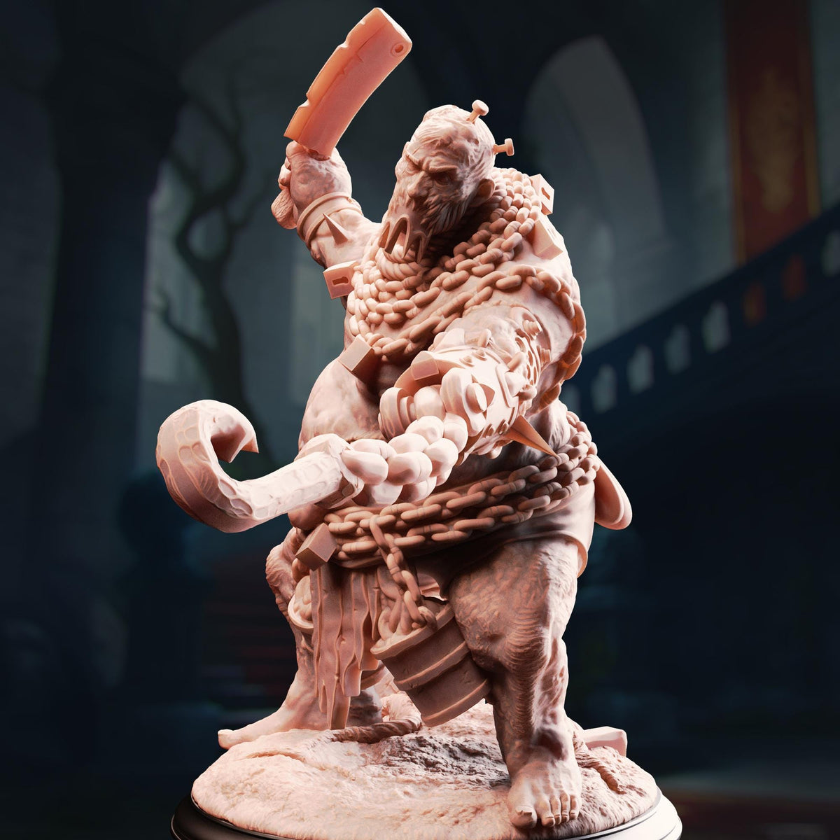 Flesh Golem - The Sown One 32mm Resin Miniature D&D 3D Print DND Mage