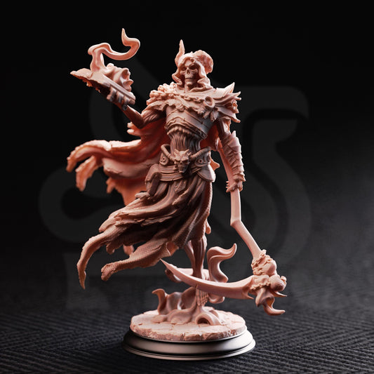Lich of the Restless Grave - Siltharis 32mm Resin Miniature D&D 3D Print DND Mage