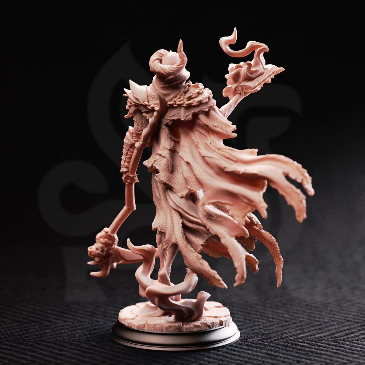 Lich of the Restless Grave - Siltharis 32mm Resin Miniature D&D 3D Print DND Mage