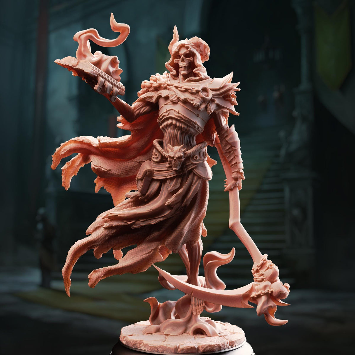 Lich of the Restless Grave - Siltharis 32mm Resin Miniature D&D 3D Print DND Mage