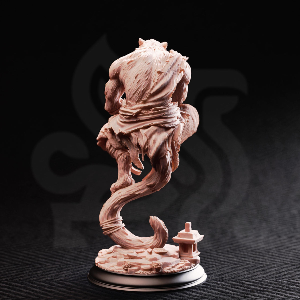 Tabaxi Wandering Monk - Raiko of the Wardens 32mm Resin Miniature D&D 3D Print DND Mage