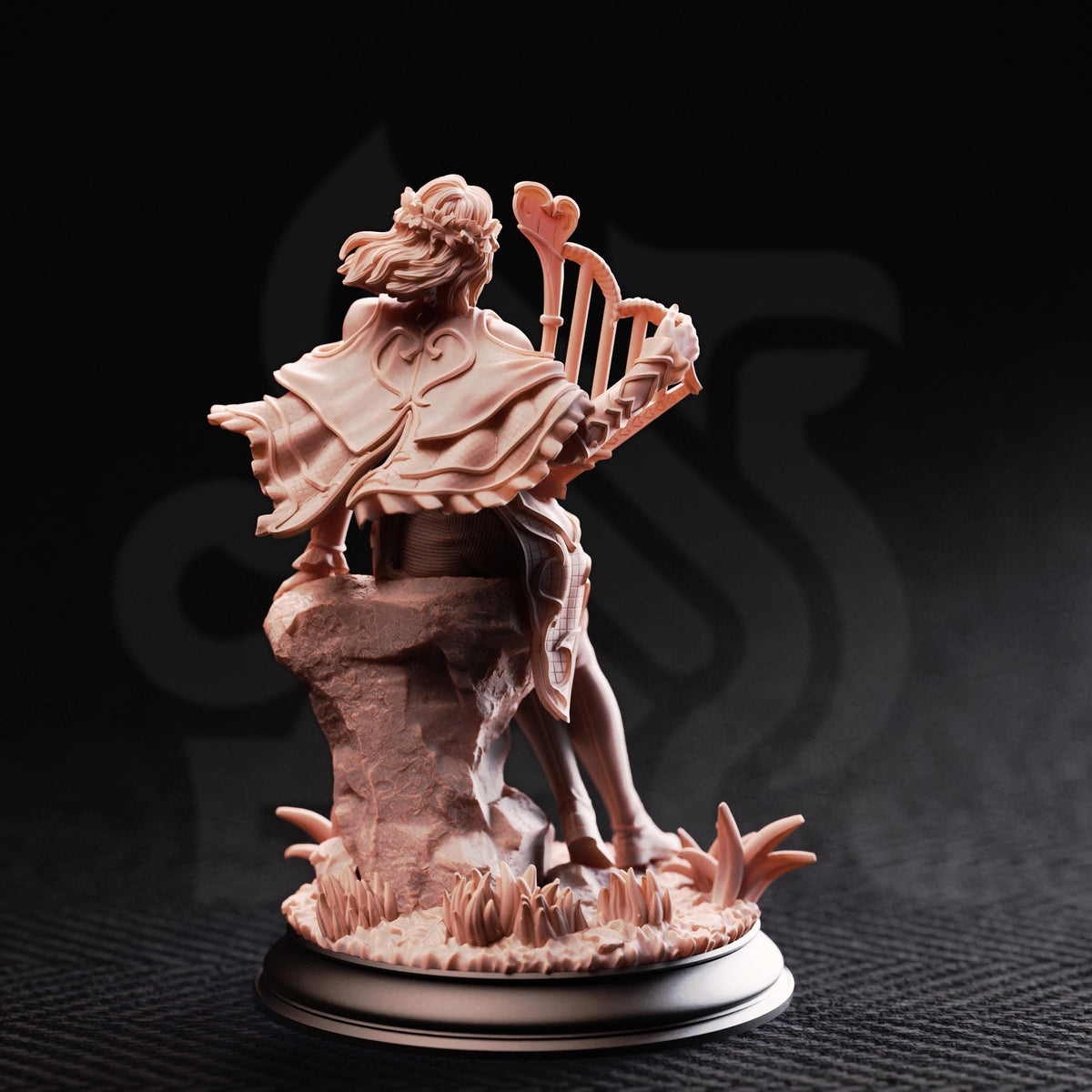 Bard of Hearts - Mabel 32mm Resin Miniature D&D 3D Print DND Elf Druid