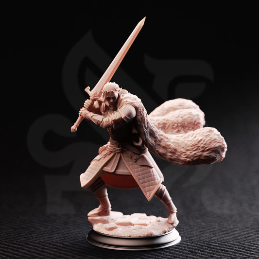 Elf Fighter - Harias of the Borderlands 32mm Resin Miniature D&D 3D Print DND Mage