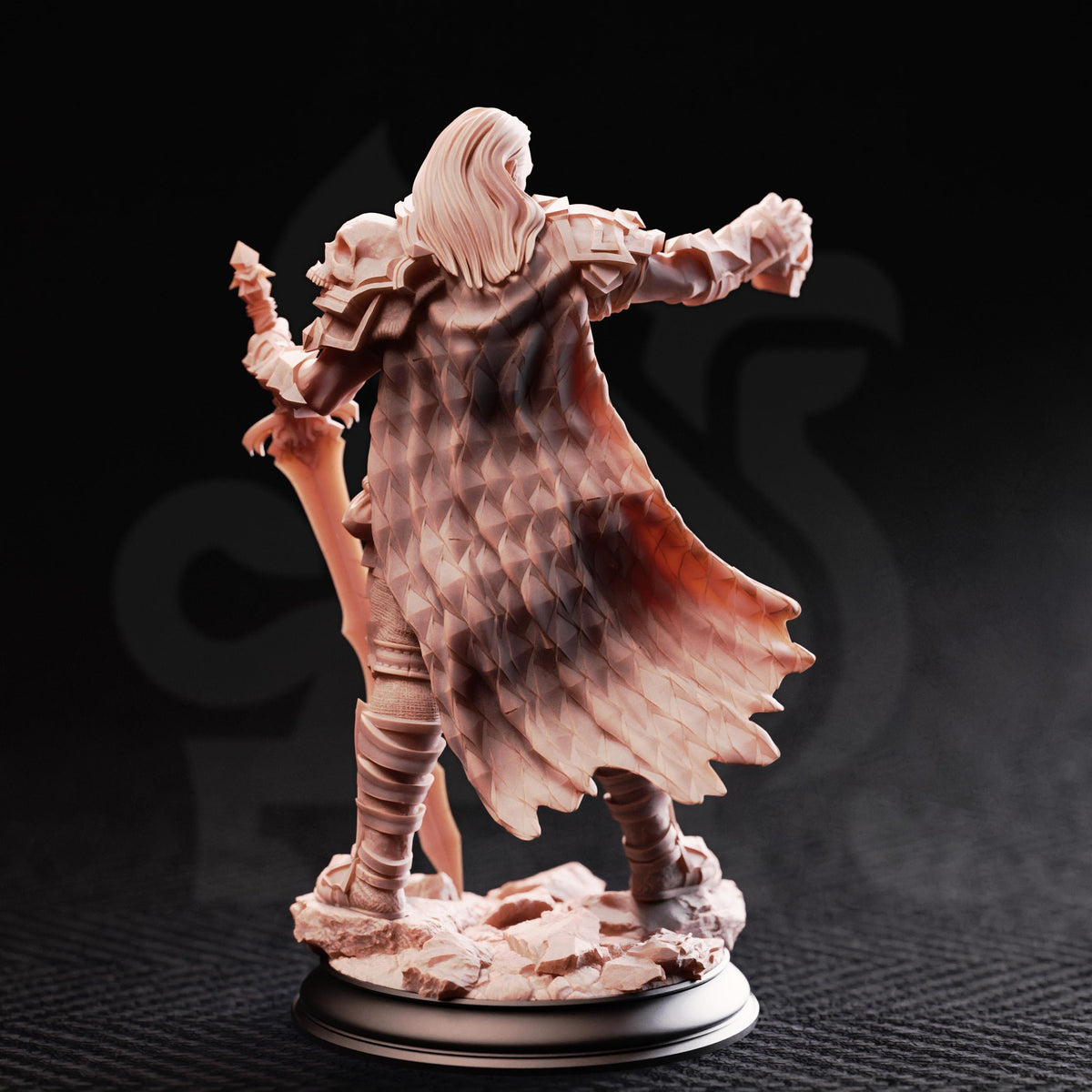 Swordsman of Death - Corsicus 32mm Resin Miniature D&D 3D Print DND Knight