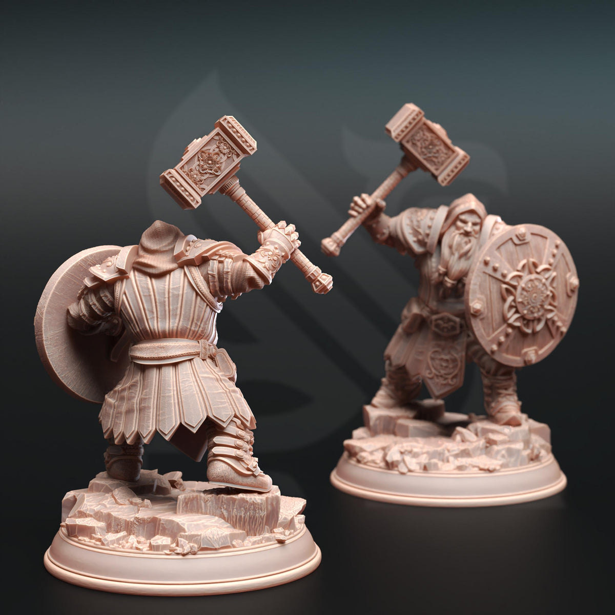 Dwarven Life Cleric - Tors of Delvdor 32mm Resin Miniature D&D 3D Print DND Fantasy