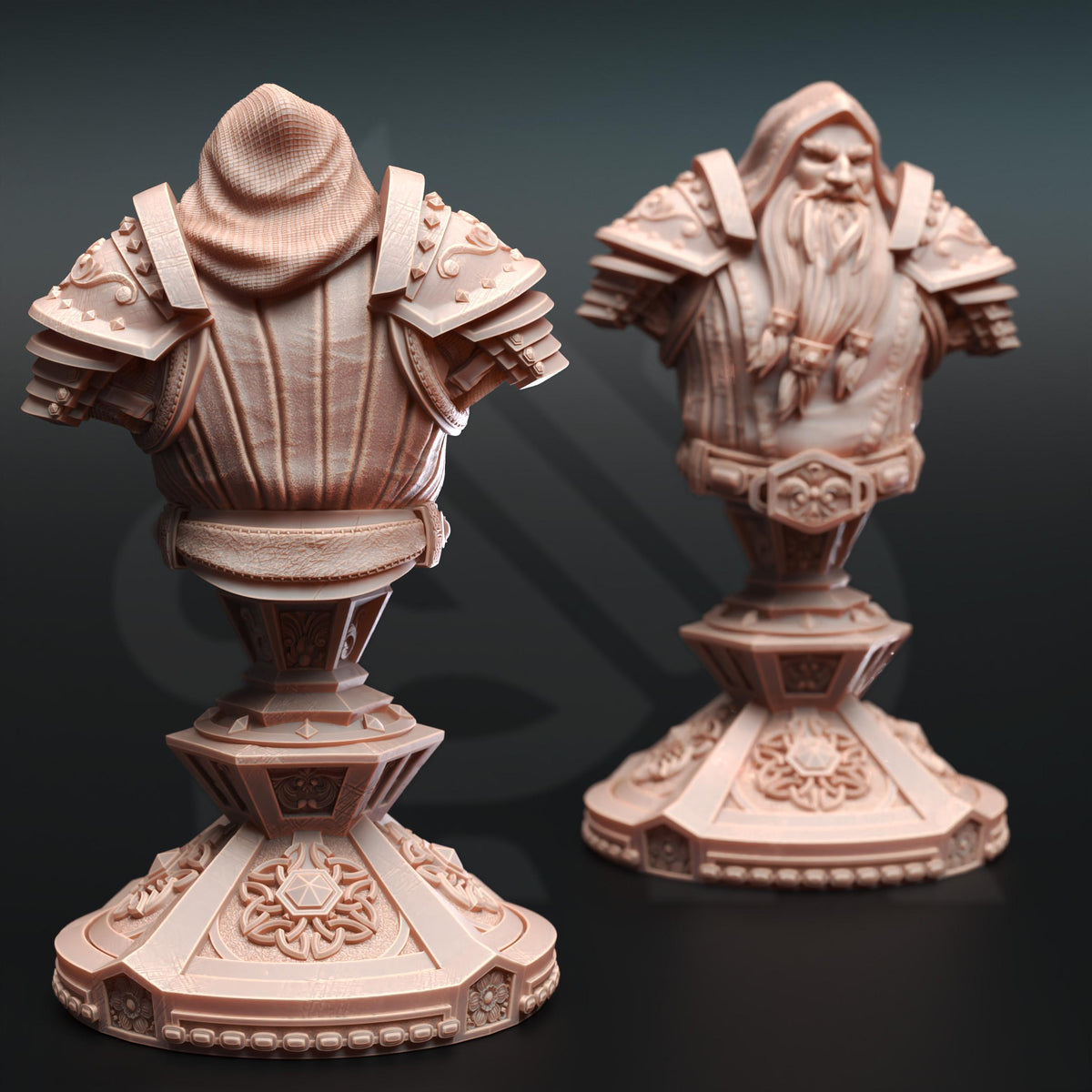 BUST Dwarven Life Cleric - Tors of Delvdor 32mm Resin Miniature D&D 3D Print DND Fantasy