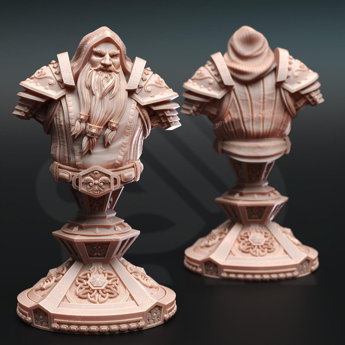 BUST Dwarven Life Cleric - Tors of Delvdor 32mm Resin Miniature D&D 3D Print DND Fantasy