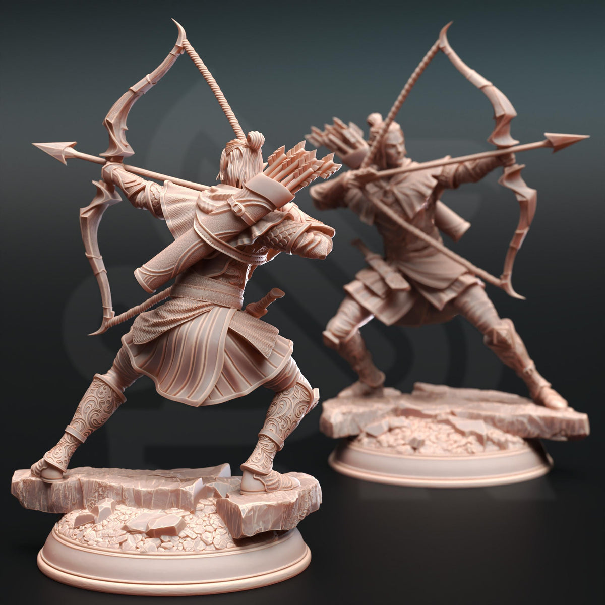 Elven Ranger - Ervion ro Estel 32mm Resin Miniature D&D 3D Print DND Fantasy