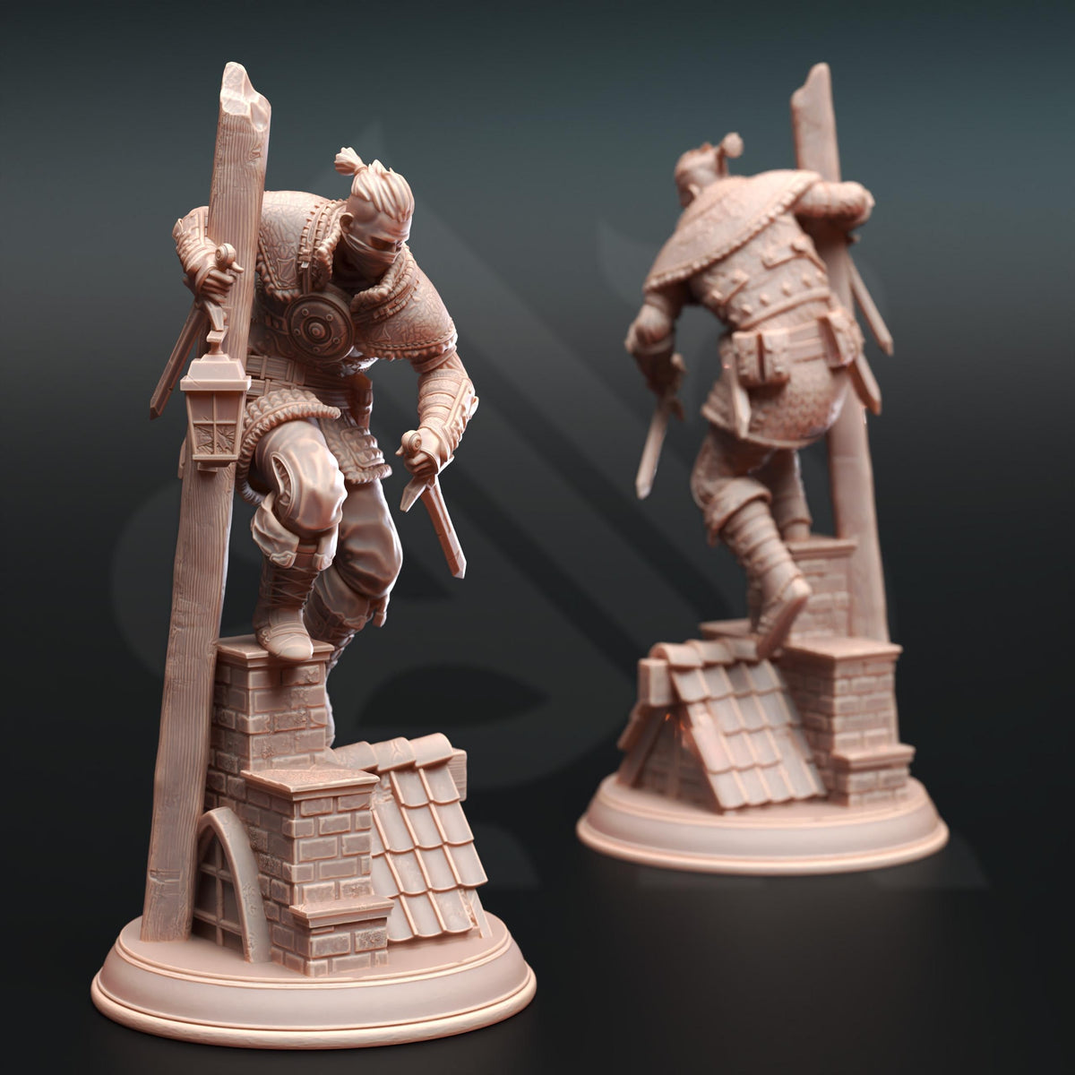 Bandit Thugs - Dusty Dirks 32mm Resin Miniature D&D 3D Print DND Fantasy