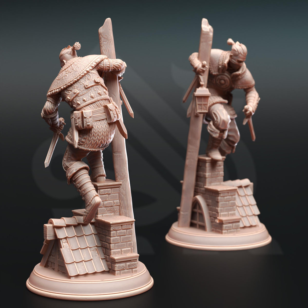 Bandit Thugs - Dusty Dirks 32mm Resin Miniature D&D 3D Print DND Fantasy