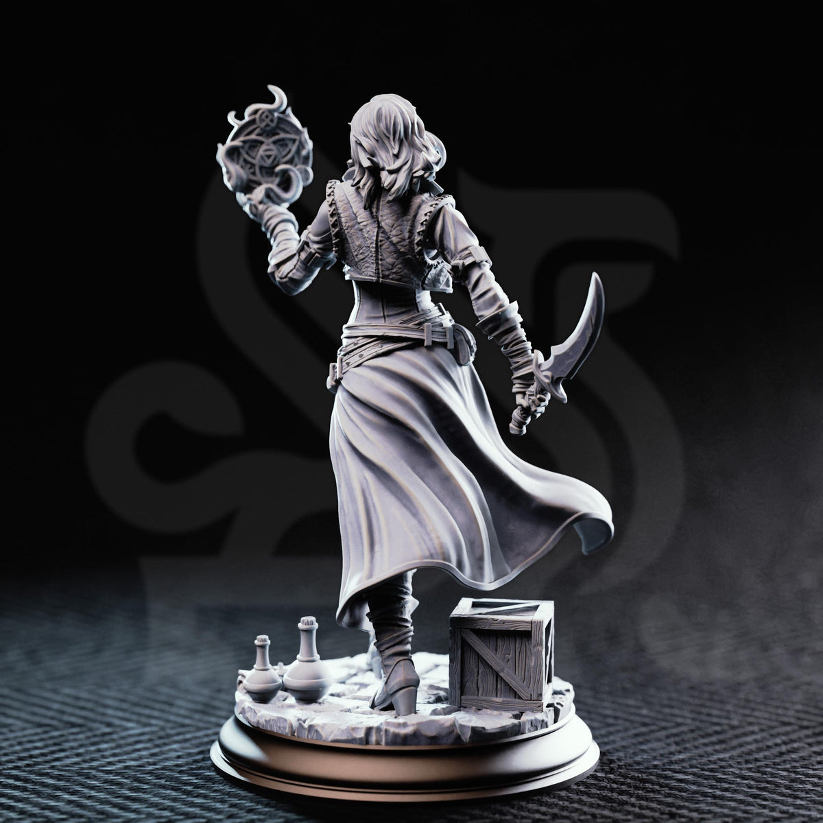 Arcane Trickster Rogue - Kira Solseth 32mm Resin Miniature D&D 3D Print DND Arena