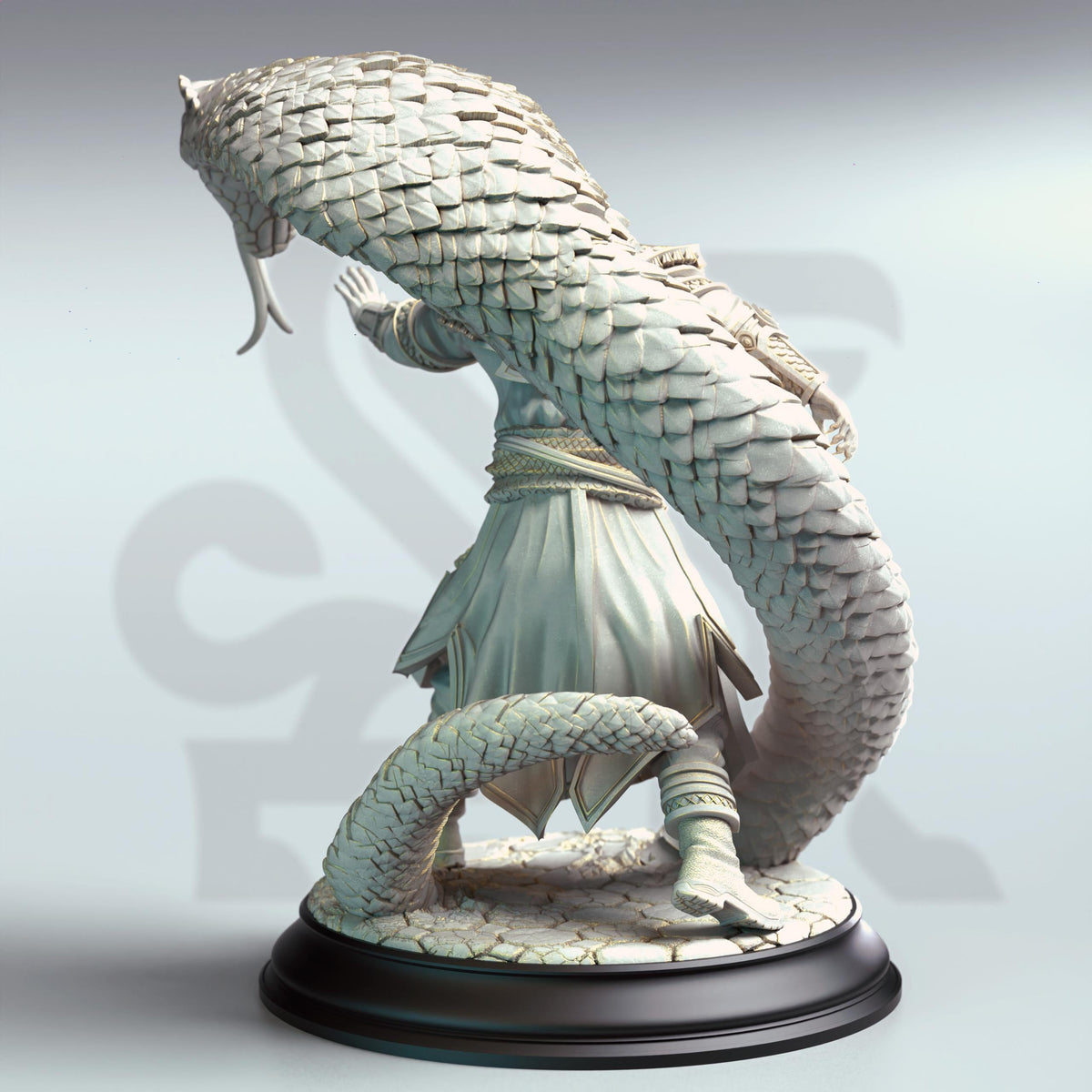 Yuan-Ti Snake Conjurer - Yin Zhu 32mm Resin Miniature D&D 3D Print DND Japan Eastern