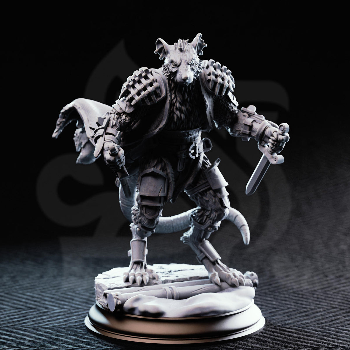 Ratfolk Vermin Grunts - Scabbers 32mm Resin Miniature D&D 3D Print DND Arena
