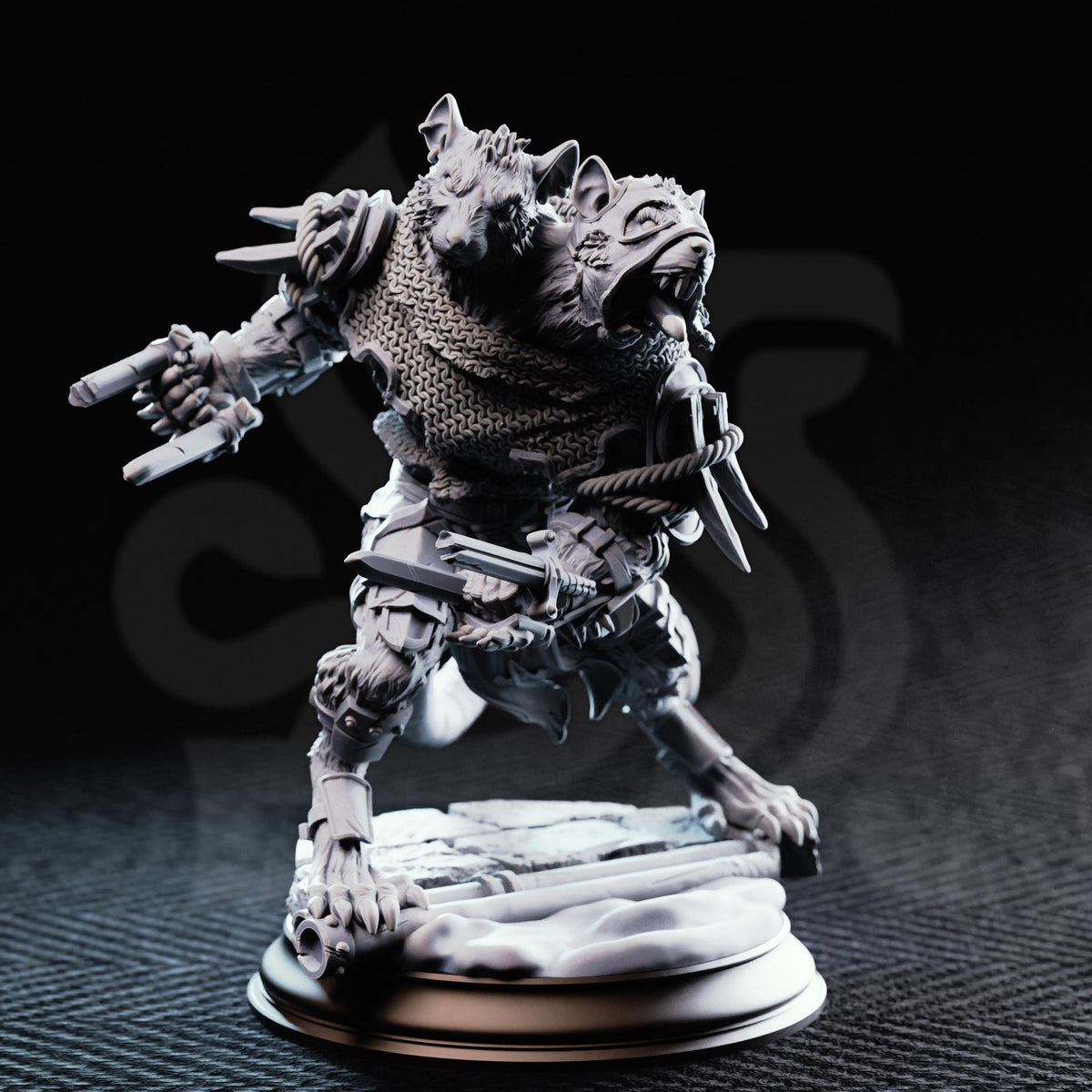 Ratfolk Vermin Grunts - Scabbers 32mm Resin Miniature D&D 3D Print DND Arena