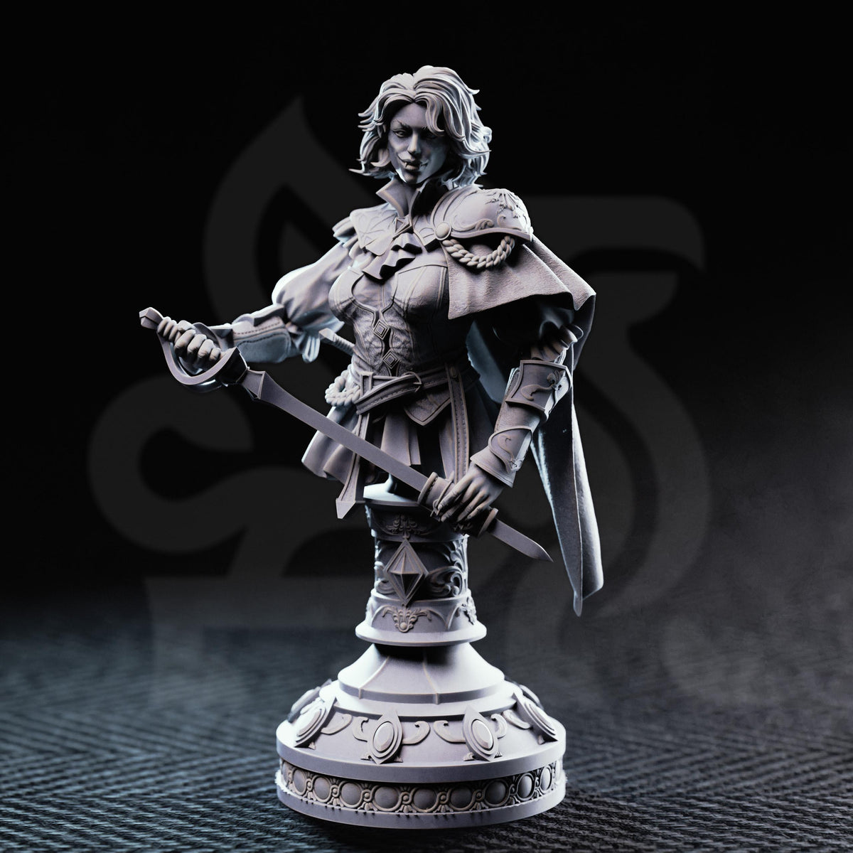 BUST - Vampire Noblewoman Duelist - Victoria Asquith 32mm Resin Miniature D&D 3D Print DND Arena