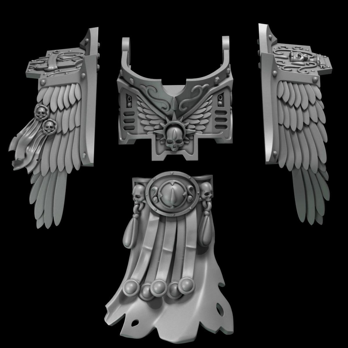 Crimson Lords Ancient Armor Upgrade Bits Set for Wargames & Skirmish Tabletop 3d Printed