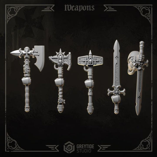 Eternal Crusaders Weapons Pack Bits Set for Wargames & Skirmish Tabletop 3d Printed