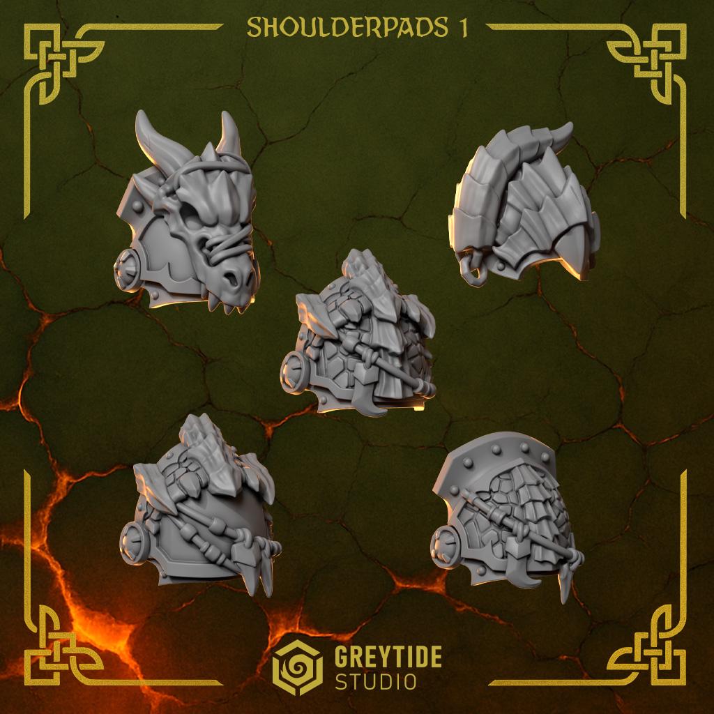 Anvil Wardens Core Set for Wargames & Skirmish Tabletop 3d Printed