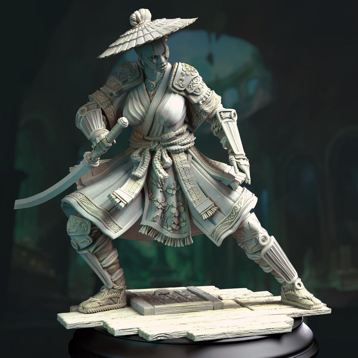 Eastern Yuan-Ti Assassin - Yushin 32mm Resin Miniature D&D 3D Print DND Japan