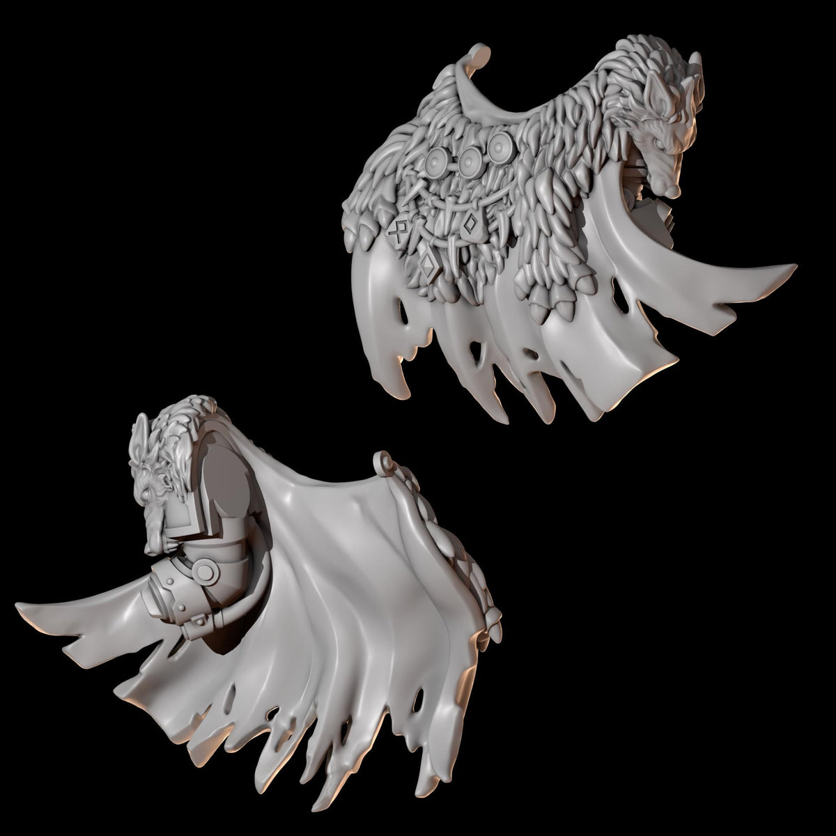 Primal Hounds Big Hero Pack Set for Wargames & Skirmish Tabletop 3d Printed Kit bash