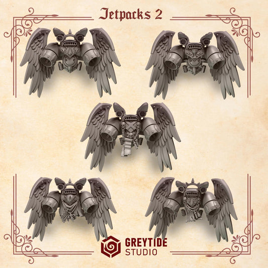 Crimson Lords Jetpack Conversion Bits Set for Wargames & Skirmish Tabletop 3d Printed