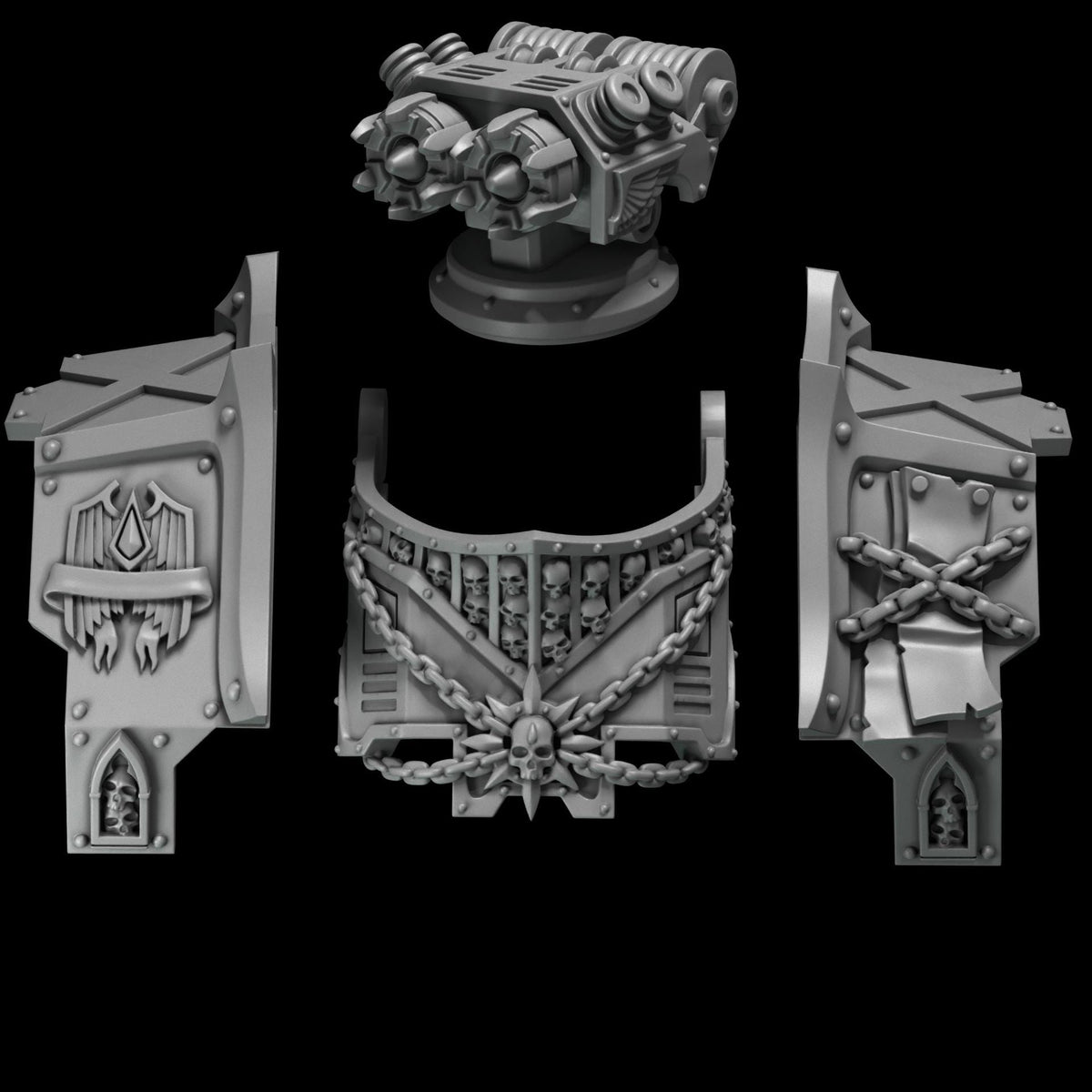 Crimson Lords Rage Ancient Armor Conversion Bits Set for Wargames & Skirmish Tabletop 3d Printed