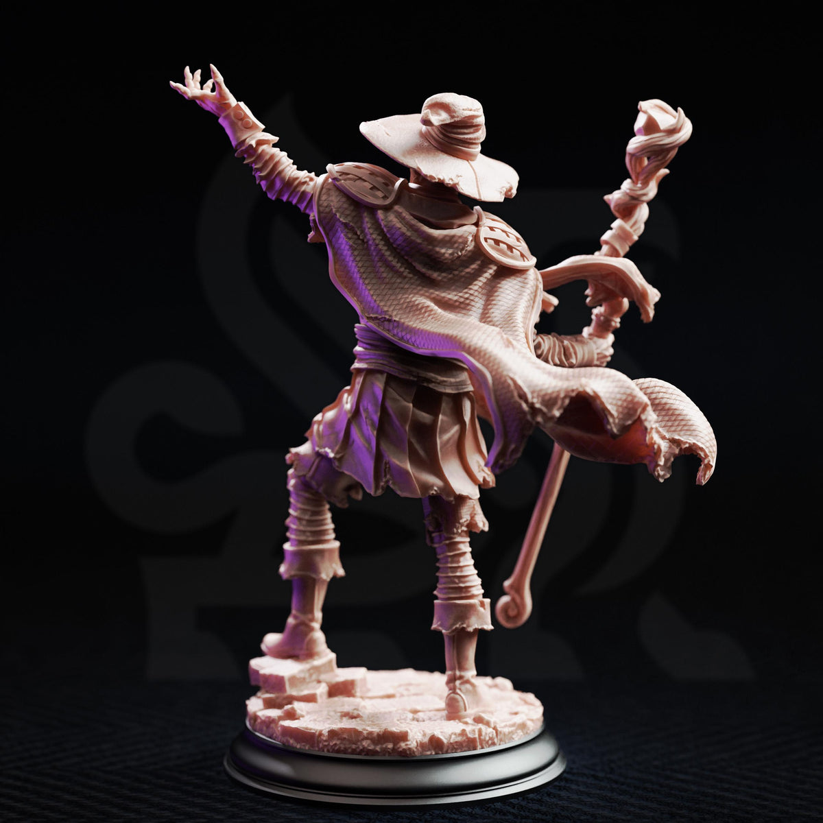 Eldritch Horror Monster Miniature Set | Unpainted 32mm Resin DnD Minis | Plague Zombie Wizard Students x3 | Tabletop RPG Enemy Figures