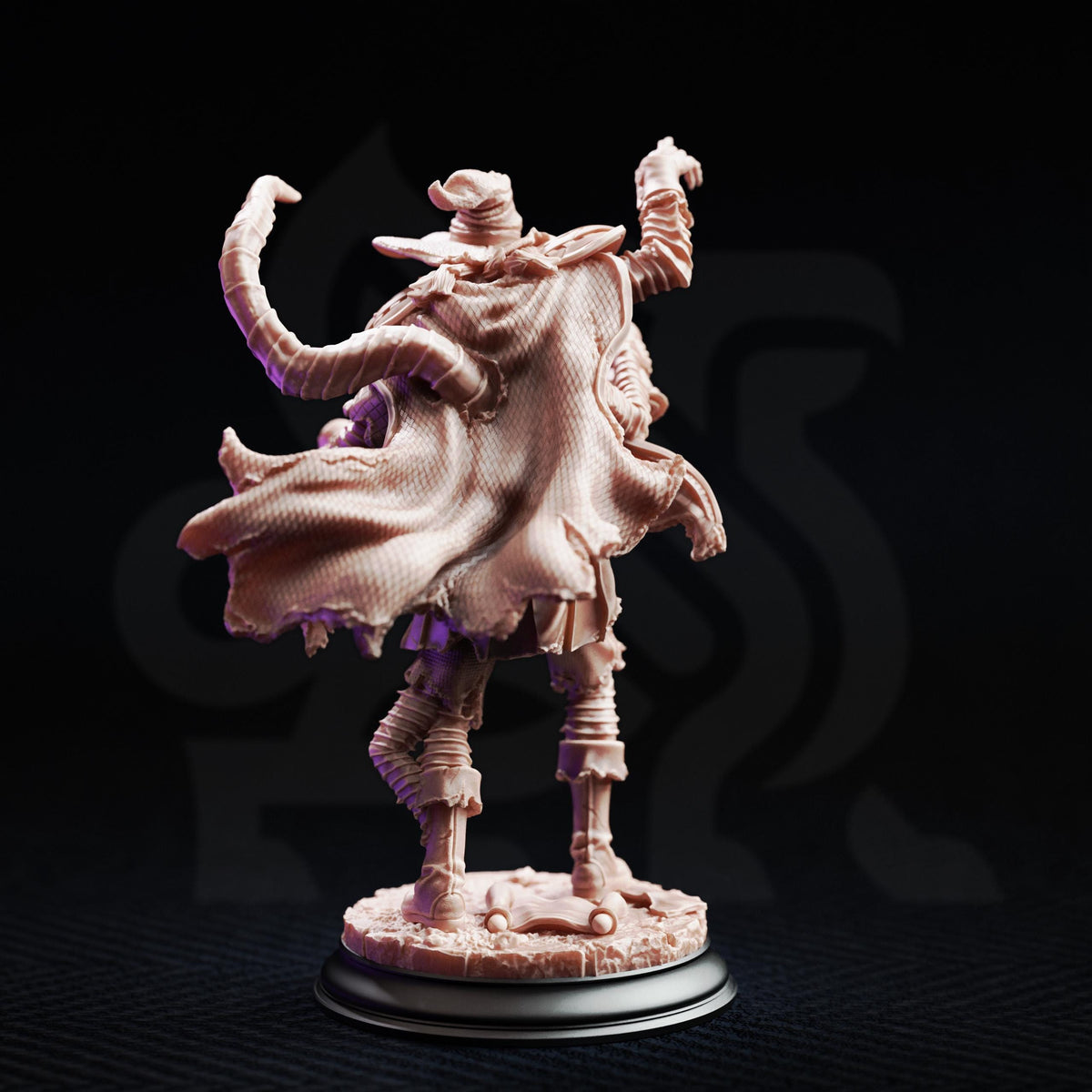 Eldritch Horror Monster Miniature Set | Unpainted 32mm Resin DnD Minis | Plague Zombie Wizard Students x3 | Tabletop RPG Enemy Figures